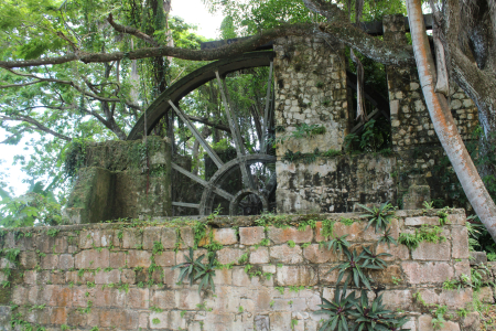 The iconic Waterwheel at Tryall